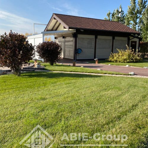 Фотографии выполненных работ компании «ABIE-GROUP» Отдельностоящей перголы и zip-систем. Затенение террасы более 135 кв.м. г.Оренбург
