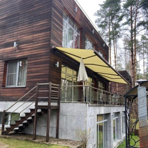 Фотографии выполненных работ компании «ABIE-GROUP» кассетной маркизы Kyma. пос.Горки-2, Одинцовский городской округ, Московская область.