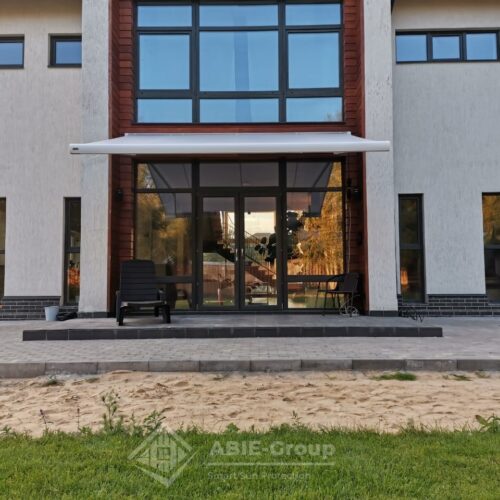 Фотографии выполненных работ компании «ABIE-GROUP» кассетной маркизы Cassette. с.Никольское, поселение Вороновское, г.Москва.