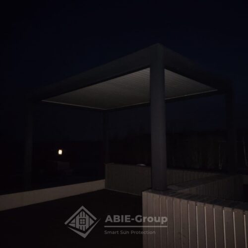 Фотографии выполненных работ компании «ABIE-GROUP» Биоклиматической перголы. г.Переславль-Залесский, Ярославская область.